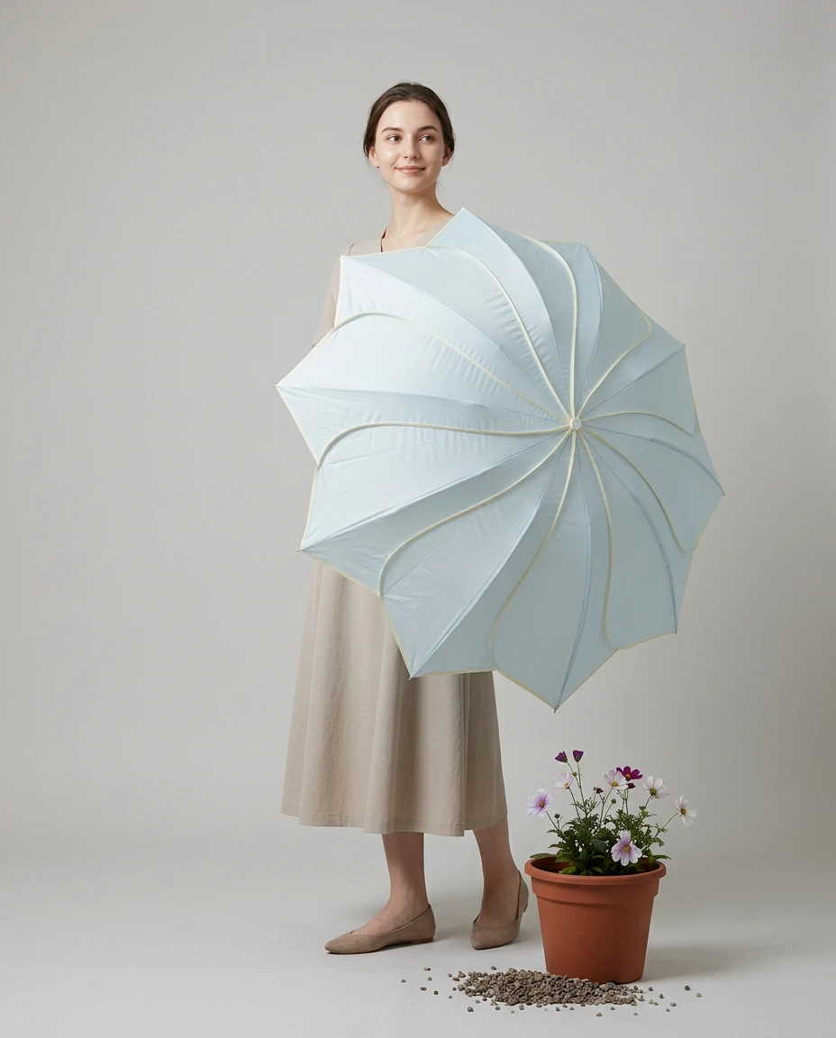 Scalloped Edge Automatic Umbrella - Image 3